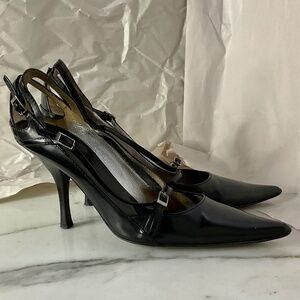 VICINI Black Leather VINTAGE 39 1/2 EU, 8 1/2 US pristine